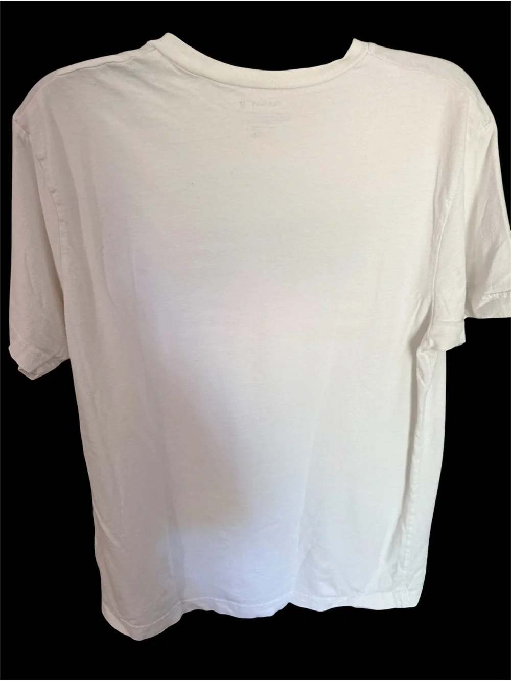 Vintage Old Navy White Flag Graphic Tee - Red & Blue Sz. M - Picture 2 of 3